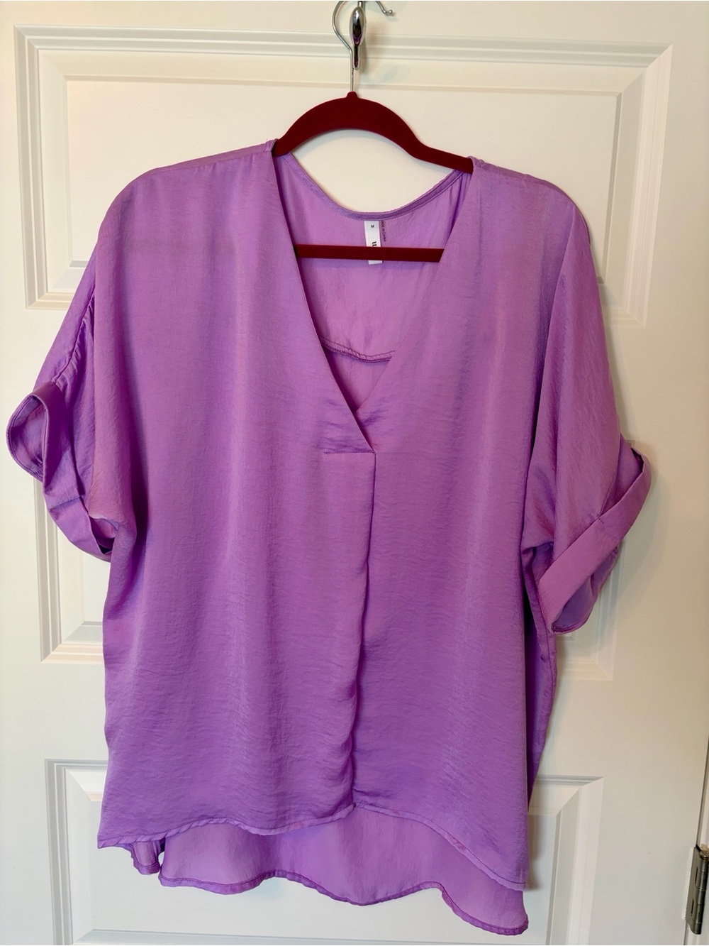 Glam Lavender V-Neck Top